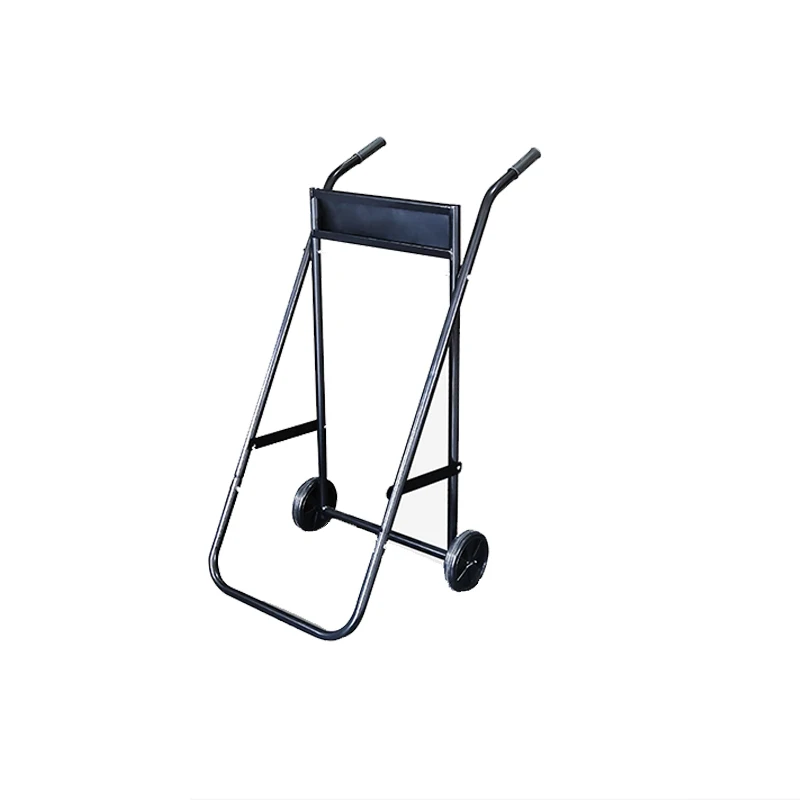 Foldable Outboard Motor Trolley Black Folding Cart Bracket Portable Propeller Of Paddle Hanging Machine Barrow Can Carrying 75KG