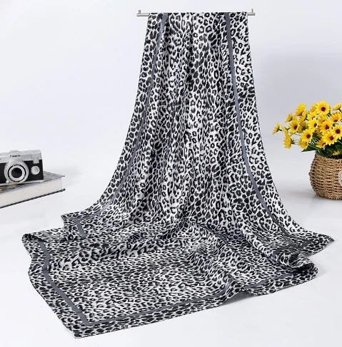 

Женский шелковый шарф yoohxin леопардовый принт 90 см