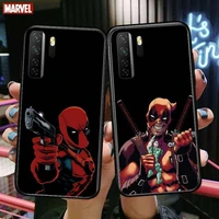 marvel deadpool heroes black soft cover the pooh for huawei nova 8 7 6 se 5t 7i 5i 5z 5 4 4e 3 3i 3e 2i pro phone case cases