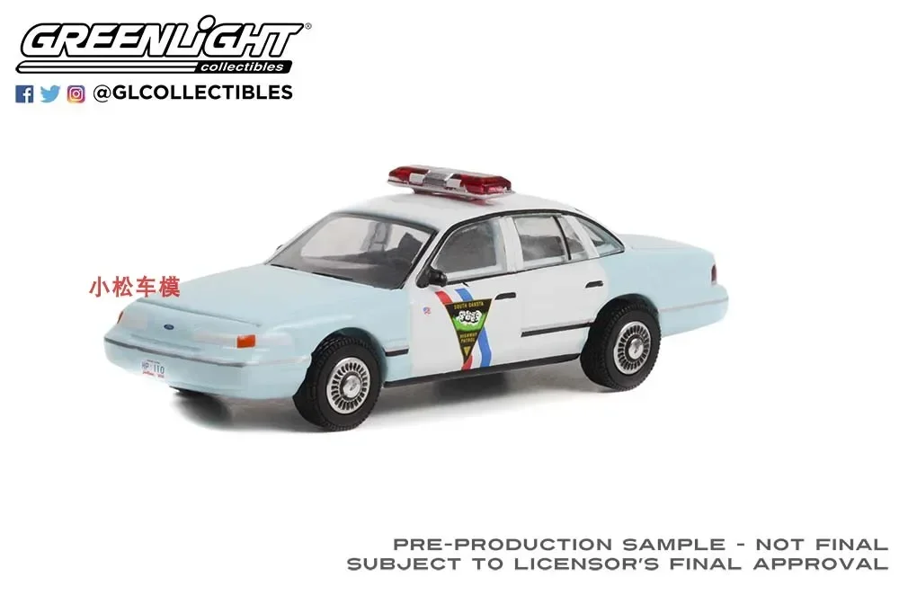 1: 64 1992 Ford Crown Victoria Interceptor Полицейская машина-Шоссейный патруль из сплава коллекция