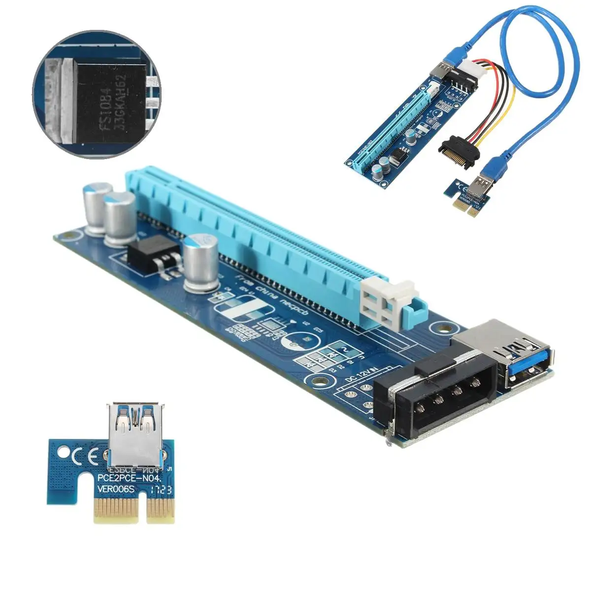 

Удлинитель кабеля PCI Экспресс 3,0, кабель преобразователя PCI-E 15Pin-4Pin SATA IDE постоянного тока, соединитель, переходник, материнская плата