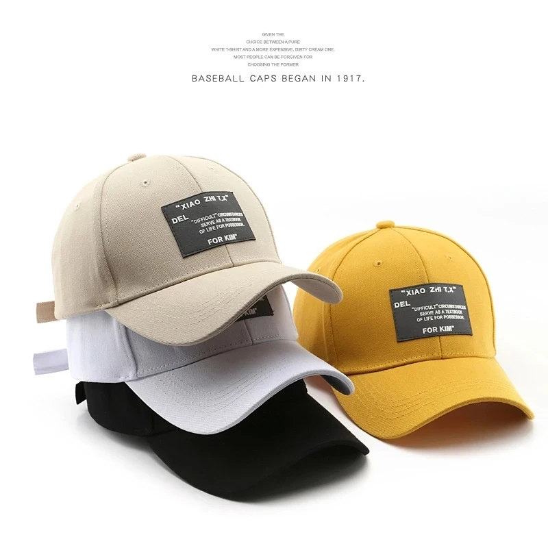 

New Cotton Baseball Cap for Women and Men Summer Sun Cap Visors Casual Hip Hop Snapback Hat Fashion Hard Top Hat Unisex