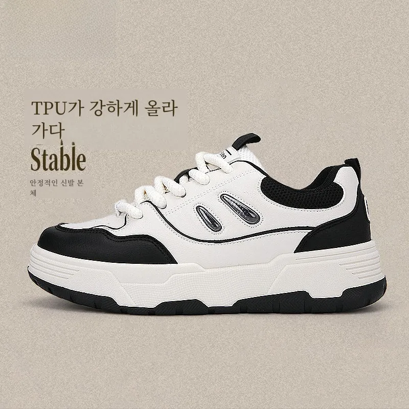 Мужская обувь Mulinsen новинка 2024 весенне-осенний дизайн черно-белая повседневная