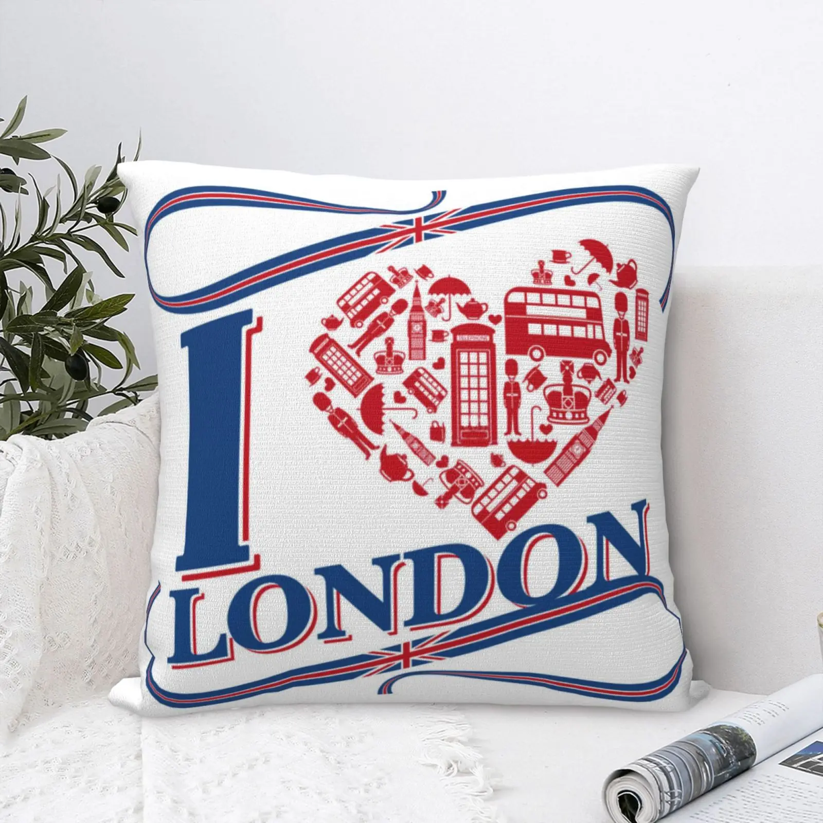 

Love British Series 10 Pillow Case Cushion Cover Decorative Pillows For Bed Anime House Home Decoration Kids Diy Pillow Covers