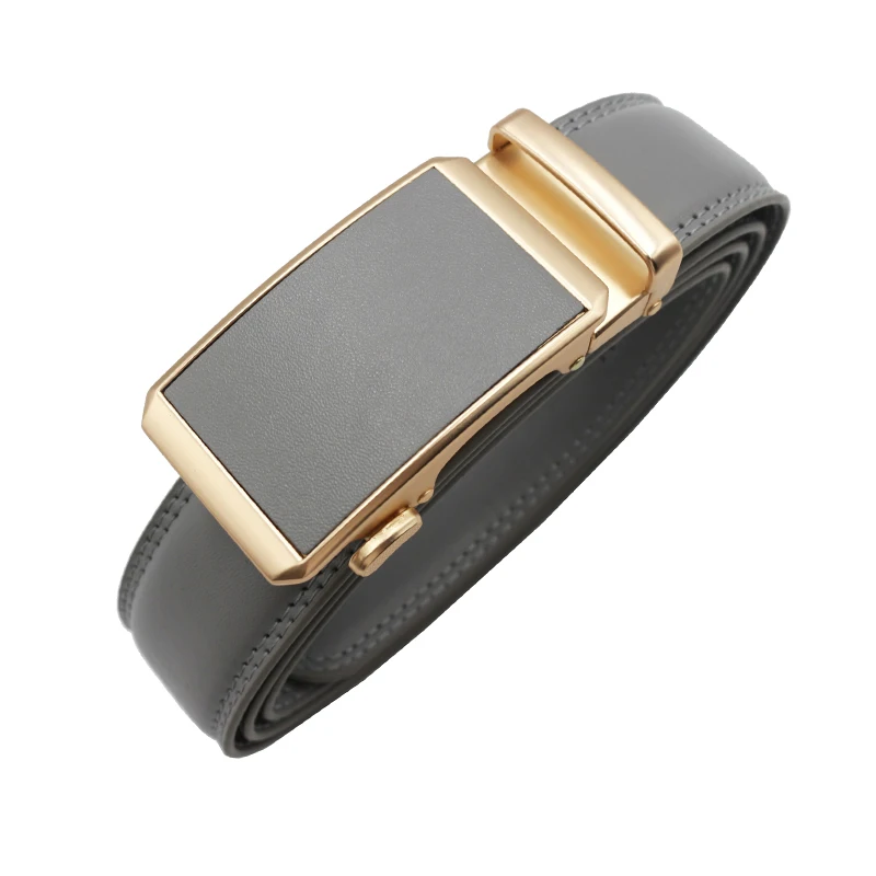 Ремень из натуральной кожи с автоматической пряжкой для мужчин и женщин |