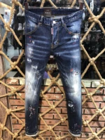 d2 vintage couple ripped jeans dsquared2 fashion splatter printed jeans boyfriend gift distressed streetwear sizes44 48 54 9505