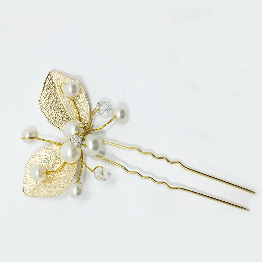 

Bridal Wedding Hair Accessories U Shape Hair Pins Forks for Women Pearl Hair Pins Bridal Headpiece Jewelry Hairstyle Design Tool