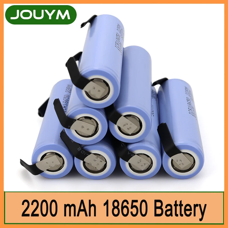 Литиевая аккумуляторная батарея 100% мАч, 2200 в, 20 А, ICR18650, 22P