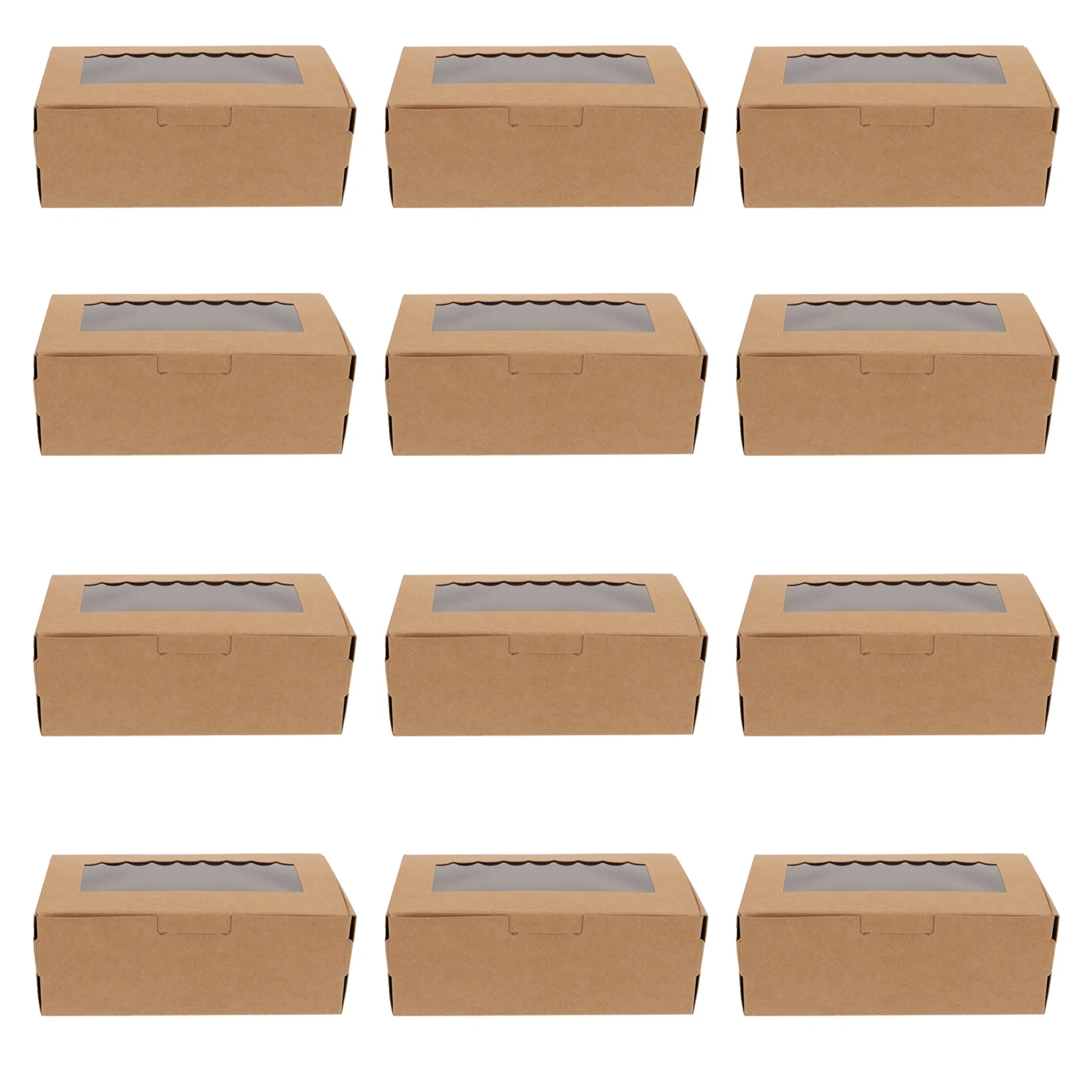 

Box Boxes Kraft Cupcake Bakery Window Pie Container Cake Pastry Carrier Brown Gift Paper Takeout Holder Inserts Muffin