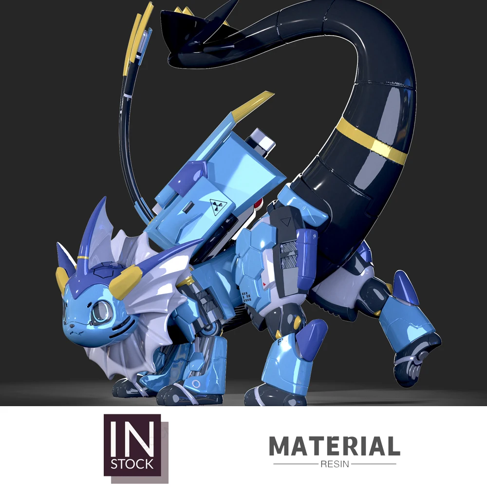 Фото В наличии: Масштабная модель из смолы 1/10 [MocKing] - Vaporeon Mechanization [Split RE-MENT] №3