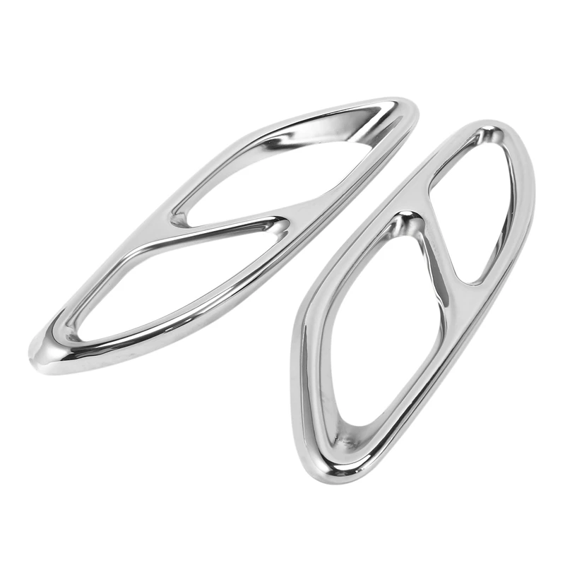 

Top Quality For Mercedes Benz GLC A B C EClass W205 Coupe W213 W176 W246 2016-17 Car Accessory AMG Exhaust Cover Trim 304 Steel
