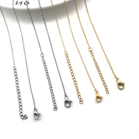 5pcs 1 51 2mm stainless steel necklace new fashion simplicity necklaces for women diy jewelry accessories party charm gifts