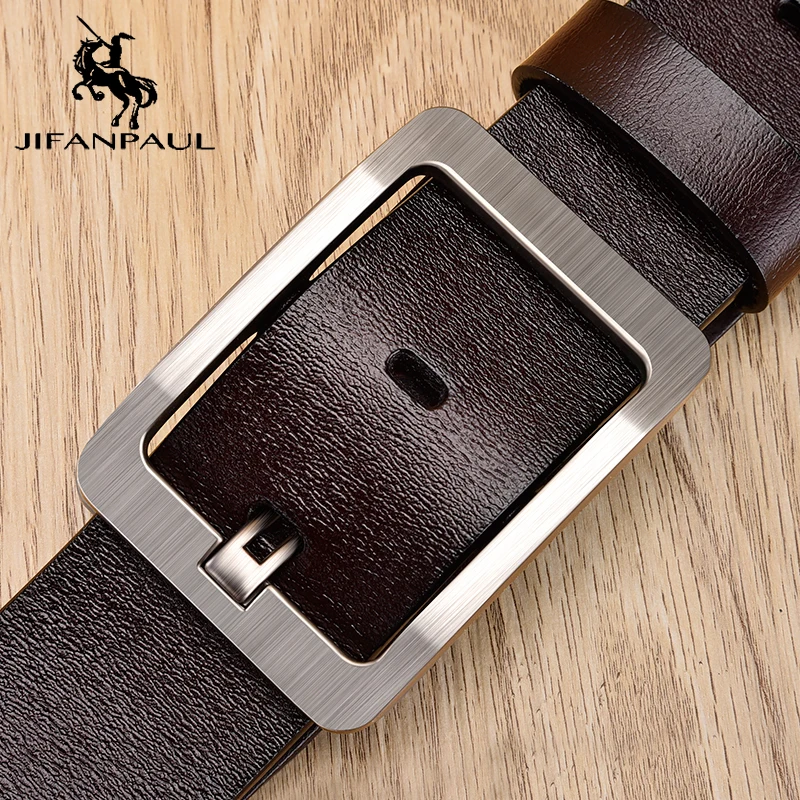 

JIFANPAUL Genuine Leather Belts For Women Female Belt Pin Buckles Vintage for JeansWomen's Belt Fashion Women Female Belts
