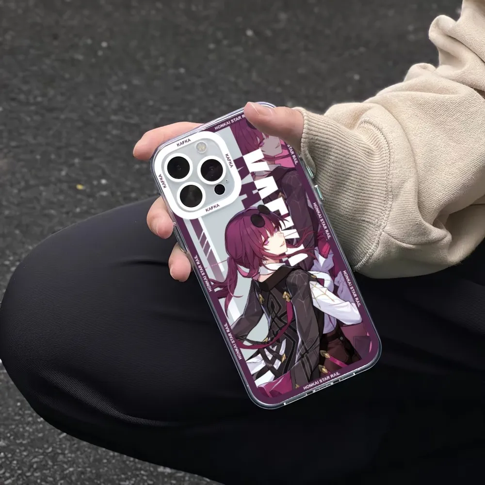 Honkai Star Rail Gepard  Bronya Phone Case For iPhone 11 12 Mini 13 14 Pro Max Transparent Shell