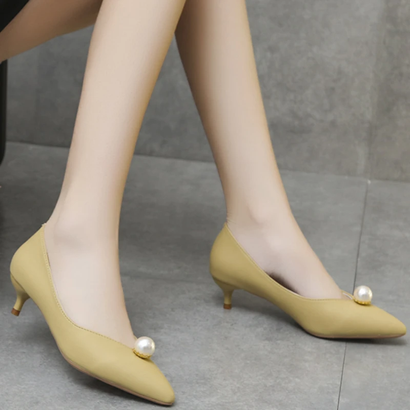 Женские туфли на высоком каблуке Cresfimix повседневные с острым носком без застежки