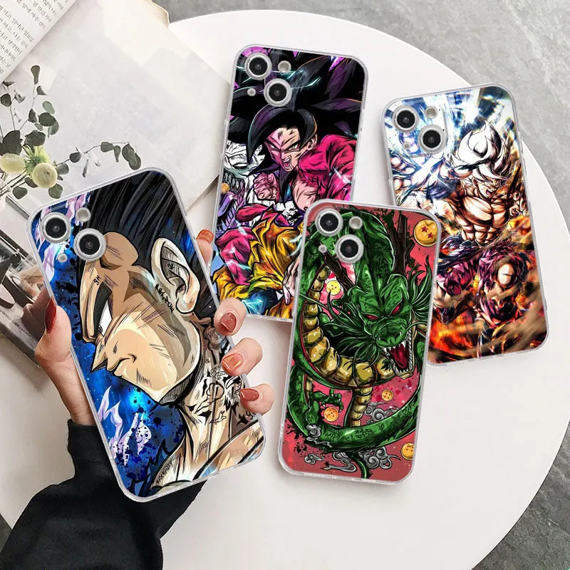 

Cool Anime Dragon Ball Clear Case For Apple iPhone 14 11 13 12 Pro XR X XS Max 13Pro 13Mini 14Plus Silicone Soft Phone Cover