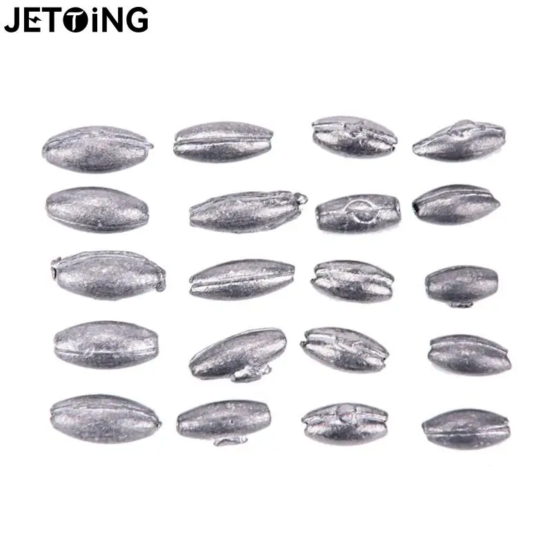 

100pcs Carp Fishing Oval Split Shot Lead Explosion Sinker Fishing Lure Weight Tackle Accessories Tools 0.5g 0.6g 0.8g 1.0g