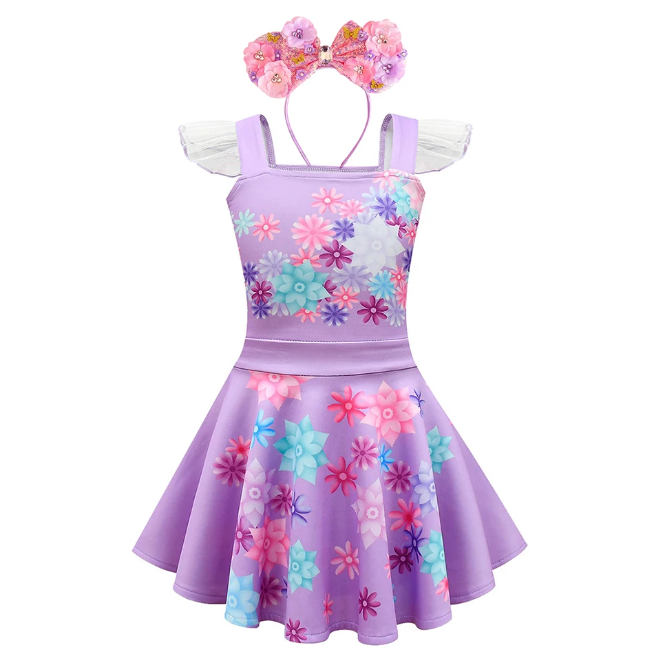 Детское Повседневное платье для девочек Эльза Белль Рапунцель Минни |