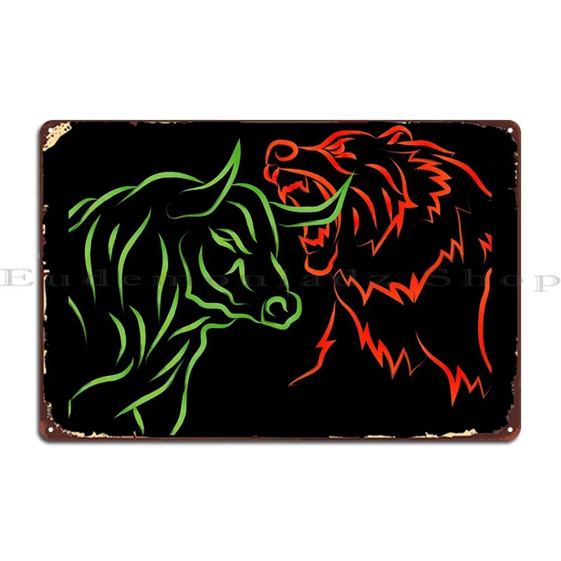 

Металлический Ретро-постер с изображением бычьего медведя