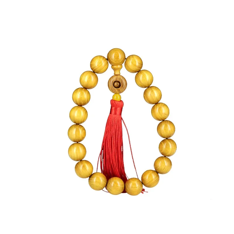 Золотые бусины из сандалового дерева подвесные автомобильные кулоны 20 мм