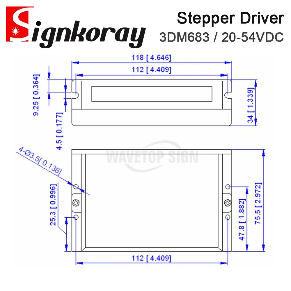 SignkoRay Leadshine 3-фазный шаговый драйвер 3DM683 с 57 последовательным драйвером шагового
