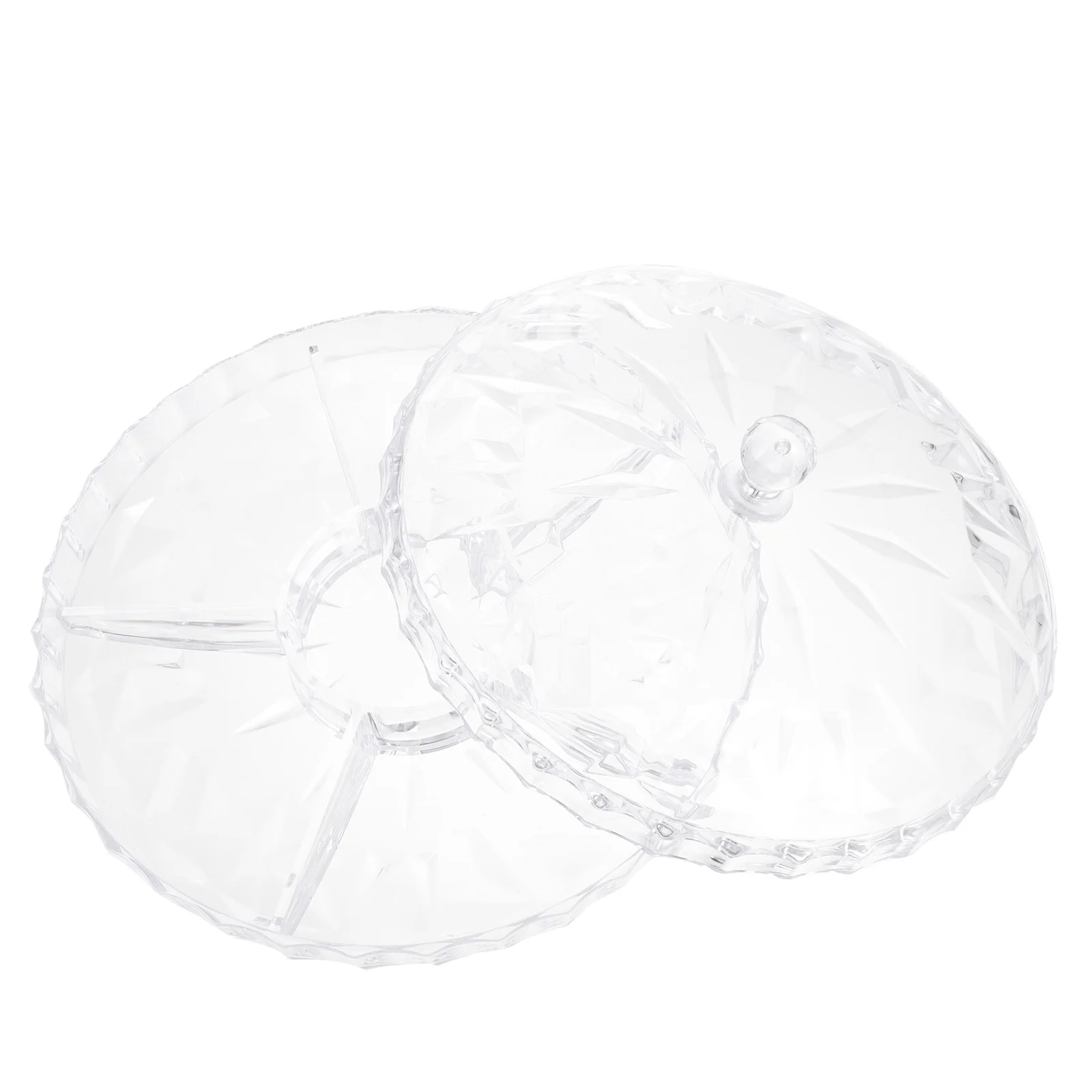 

Tray Serving Fruit Snack Lid Divided Candy Platter Party Box Plate Appetizer Compartment Container Dish Storage Containers Trays