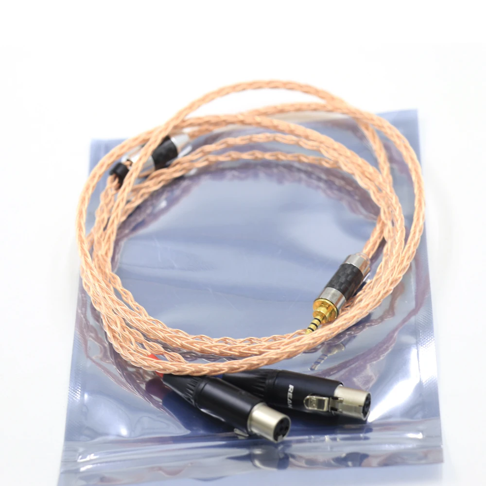 7N однокристаллический кабель для обновления наушников из чистой меди Audeze LCD-3 LCD-2