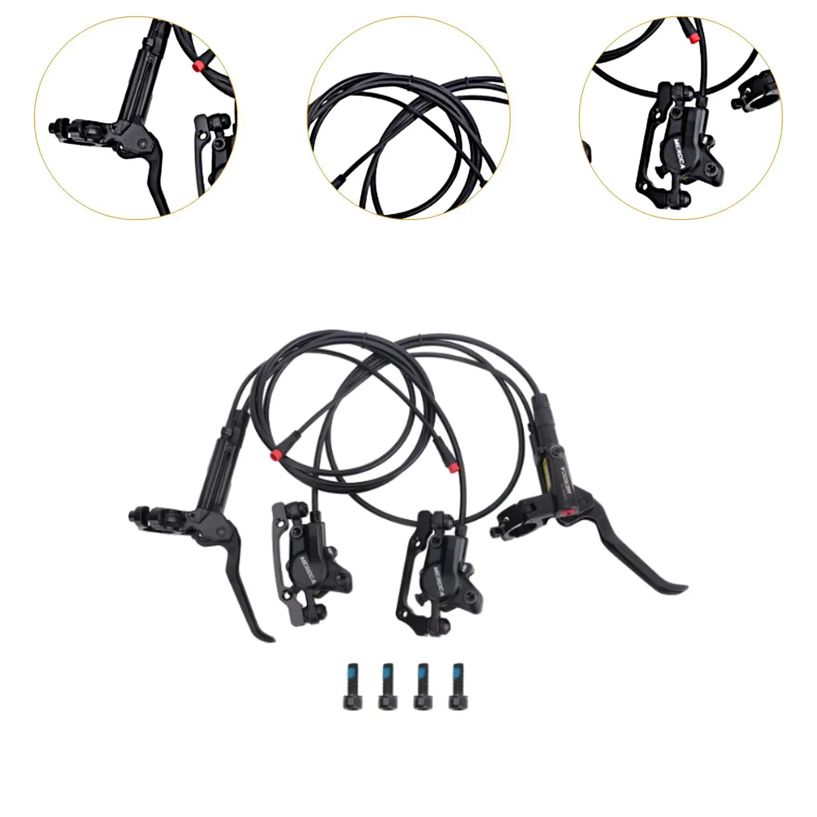 Гидравлические тормоза Комплект дисковых тормозов для велосипеда 2-поршневые
