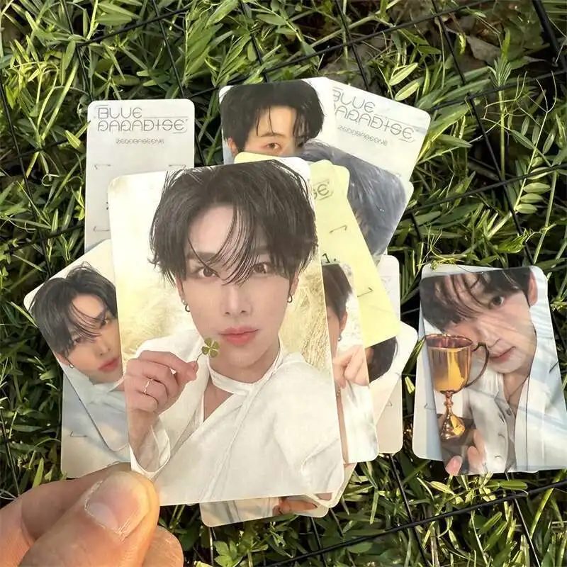 9 шт.компл. ZB1 Boy Band Альбом BLUE PARADISE LOMO Card Star River STAR RIVER Клубничная открытка Открытка Фотокарта Коллекционная карта (art.: 3920cda332d97) - 3920cda332d97