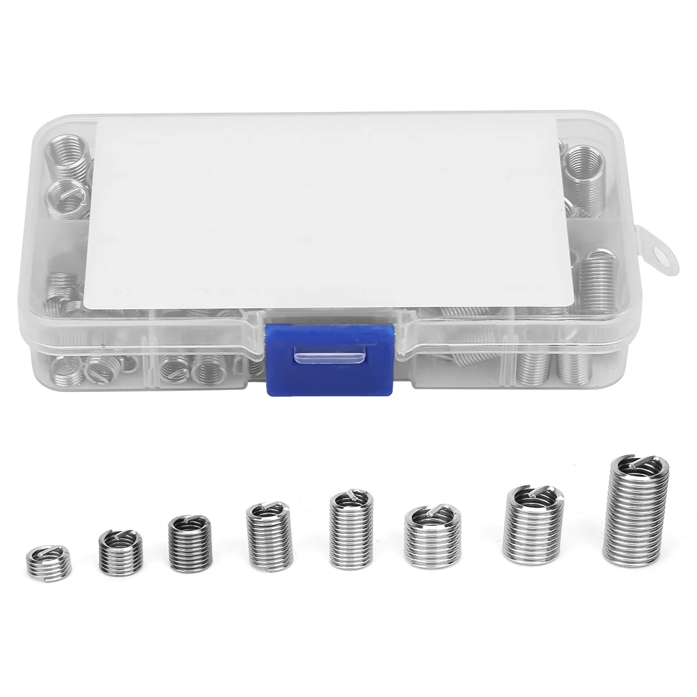 110 шт. M6-M8/1D-3D спиральная проволочная вставка с резьбой из нержавеющей стали набор