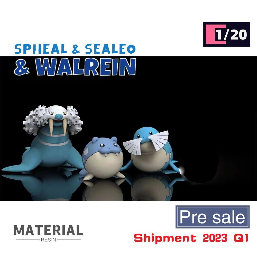 [Предварительная продажа] мировая фигурка масштаба 1/20 [SXG STUDIO] - Spheal & Sealeo & wallane