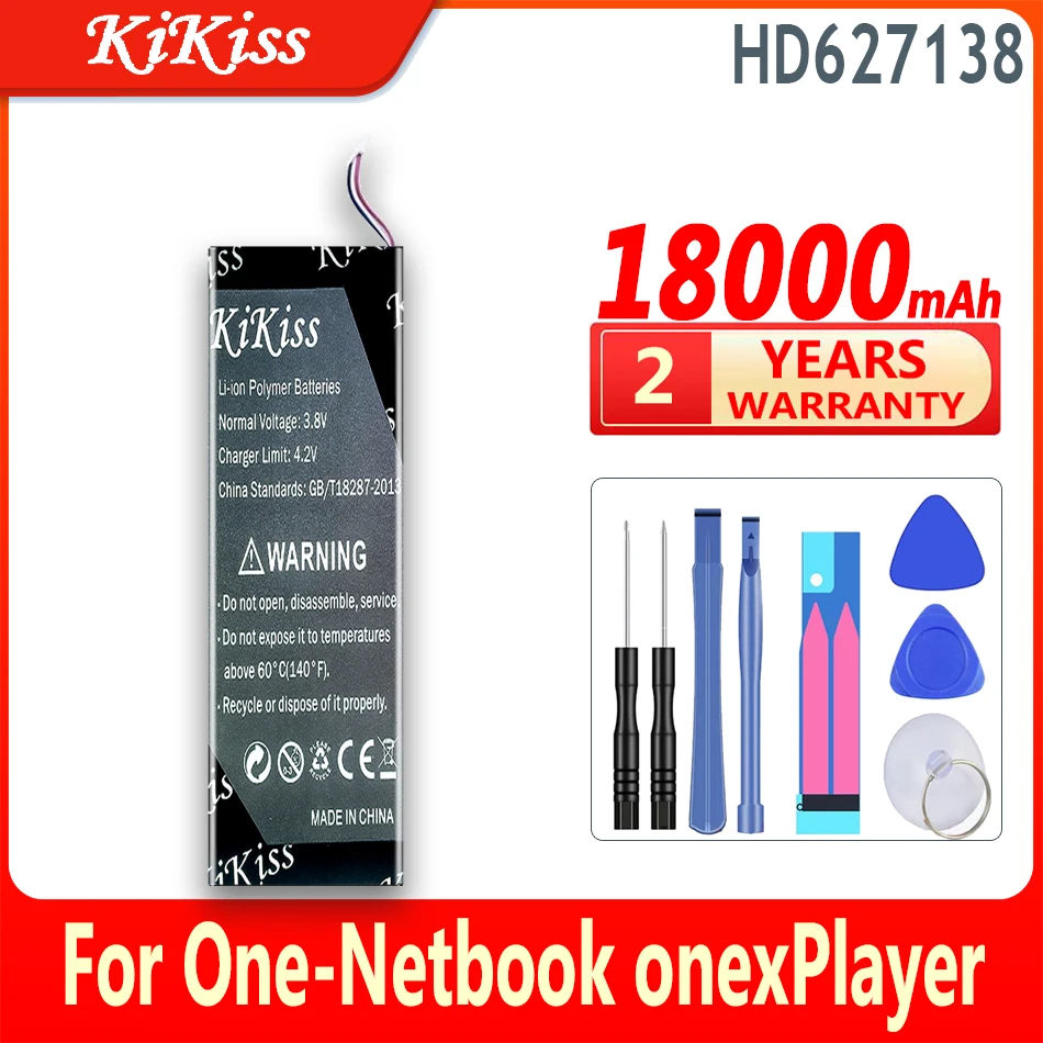 

Аккумулятор KiKiss HD627138 LR386387-3S 13500 мАч/18000 мАч для одного нетбука onexPlayer Onex Player mini OnexPlayer с высокой емкостью