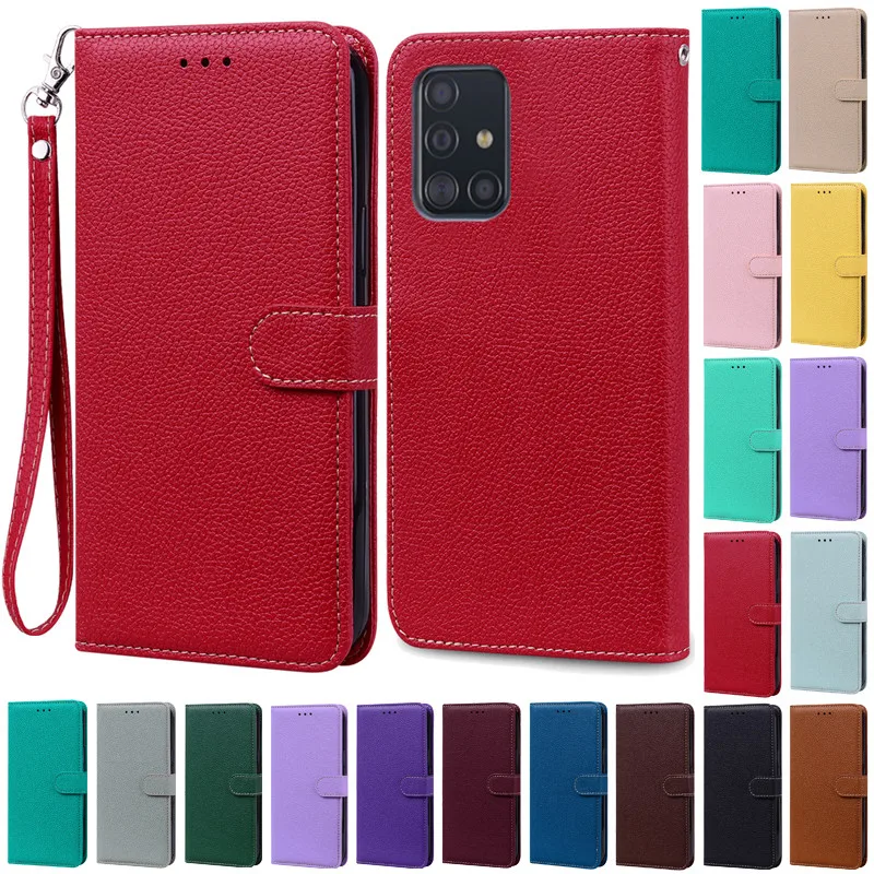 

A51 Case For Samsung Galaxy A51 Case Leather Wallet Flip Case For Samsung Galaxy A71 Case A 51 71 Silicone Cover Coque Fundas