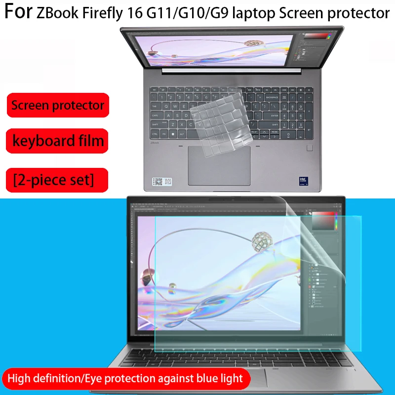 Фото Защитная пленка для экрана HP ZBook Firefly 16 G11/G10/G9, 16-дюймовая пленка для клавиатуры компьютера, защитная пленка для конфиденциальности №1