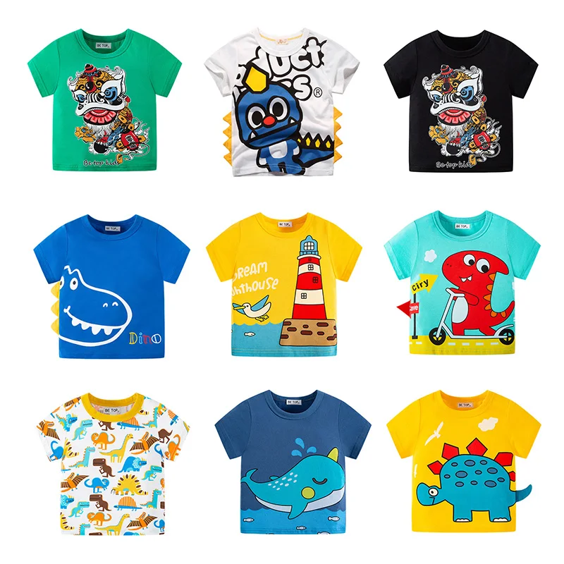 

Коллекция Лето 2023, футболки с коротким рукавом для мальчиков, топ с мультяшным принтом для маленьких мальчиков, футболки для маленьких мальчиков, одежда для маленьких детей