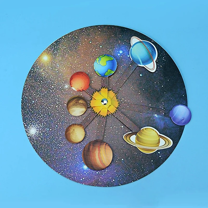 

Набор «сделай сам», тетралогия, астрономия, наука, солнечная система, восемь собранных поворотных планет, фантастическая модель, Паровая игрушка для детей