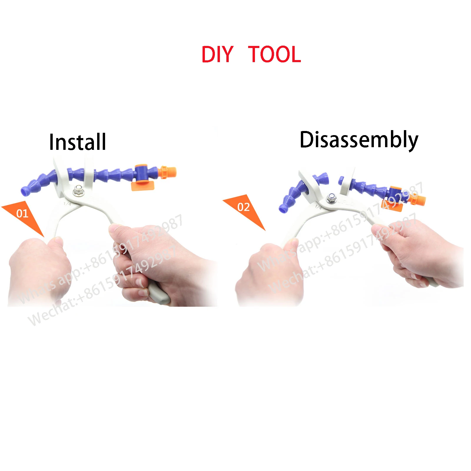 1/4 &quot3/8&quot 1/2 &quot3/4&quot Простая разборка плоскогубцы DIY инструменты Токарный станок