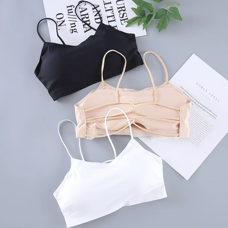 

Fashion Vest Women Padded Underwear Ice Silk Wrapped Chest Tube Tops Comfortable Bralette Tops Intimates Lingerie Brassiere