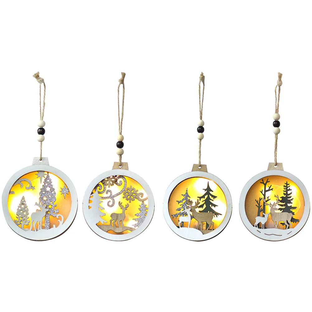 

Christmas Elk Pendant Hanging Decoration Ornament Wooden Xmas Crafts Pendents Accessories