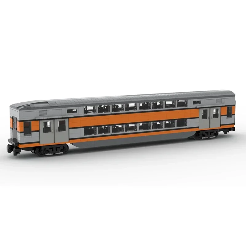 Модель городского автомобиля Moc Building Bricks Train Wagon Rame VB2N SNCF ﻿ Технологические блоки