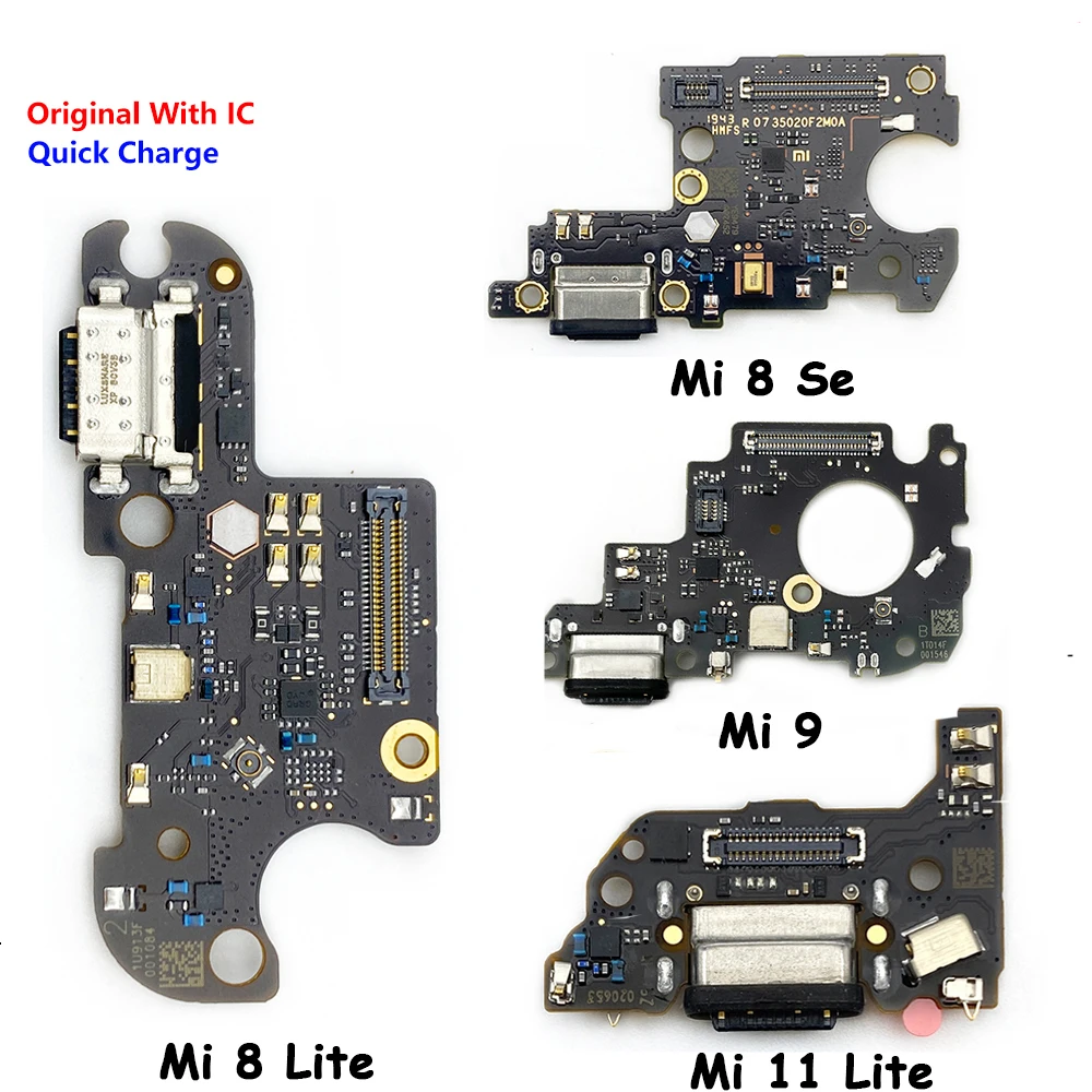 

Original NEW USB Charging Port Charger Board Flex Cable For Xiaomi Mi 6 Mi 8 9 Se 9T Mi 10T Lite Poco M3 Dock Plug Connector