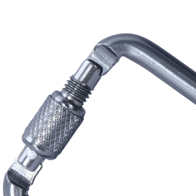 Алюминиевый брелок с защитной пряжкой карабин фиксирующимся крючком и винтовым