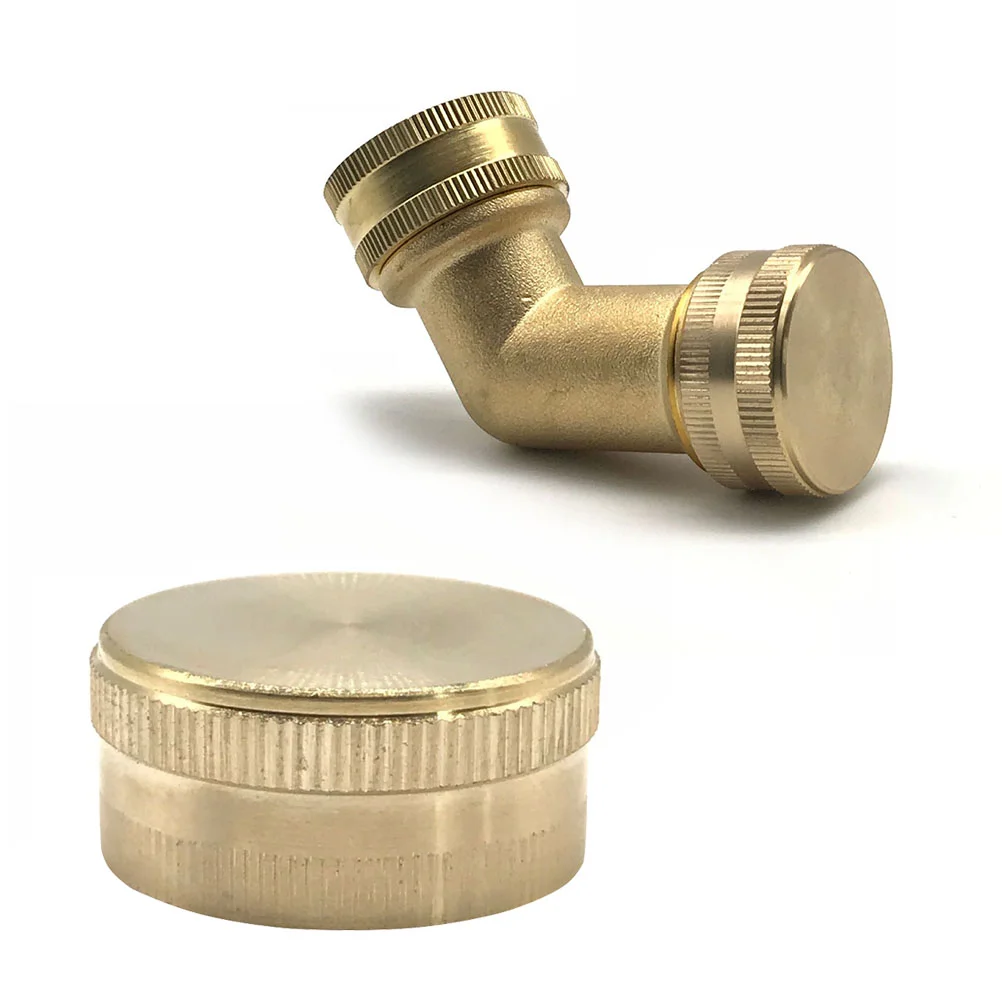 

Cap Hose Brass Garden End Spigot Connector Fitting 4 Plug Female Water Sprinkler Adapter Caps Hat Fittings
