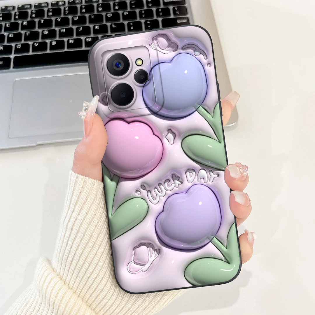 For Realme 10T Case Realme10 5G RMX3663 Stylish Candy Painted Cover Soft TPU Phone 10 Realme10T Fundas Bumper