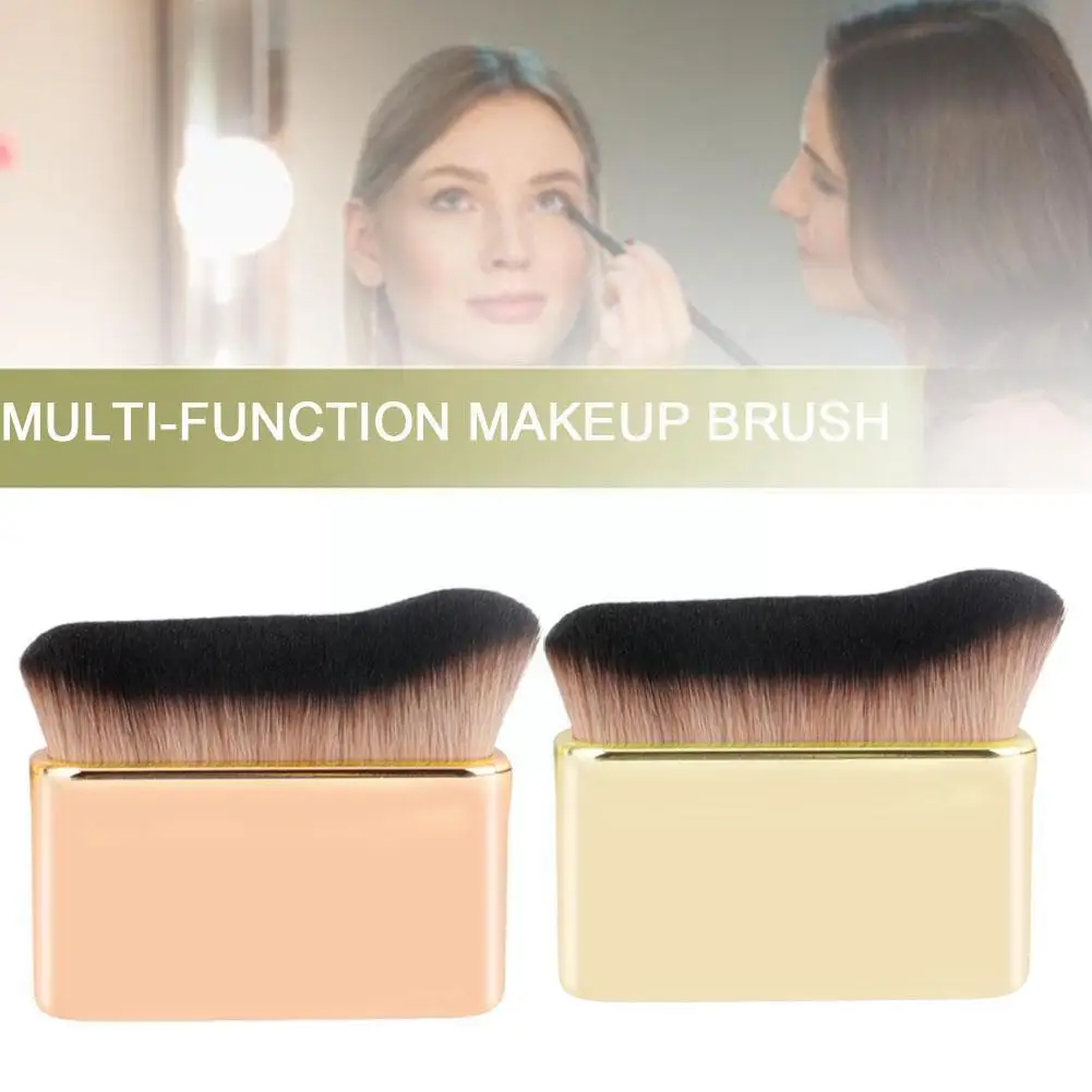 

New Chubby Pier Foundation Brush Flat Cream Makeup Brushes Cosmetic Brush Professional Make-up V1X3