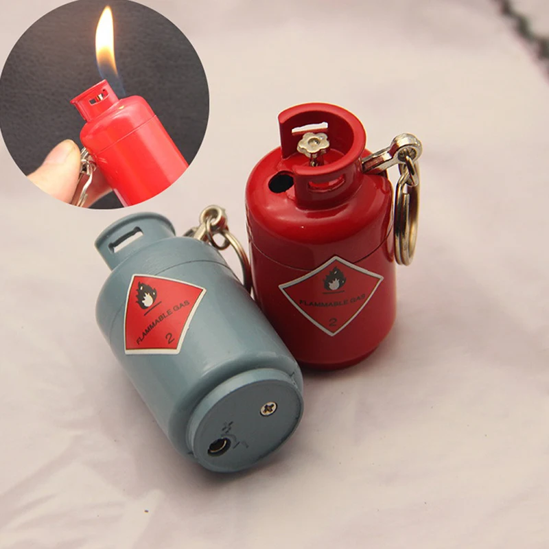 

Creative Hammer Fire Extinguisher Cigarette Lighters Mini Keychain Butane Jet Gas Lighter Smoking Accessories for Friends