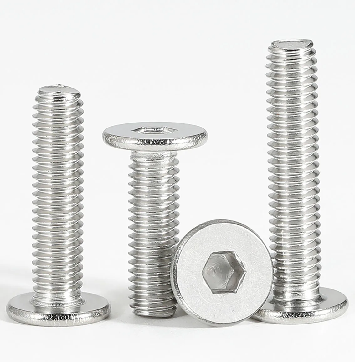 Сверхтонкий шестигранный винт M2 M2.5 M3 304 из нержавеющей стали см с низкой плоской