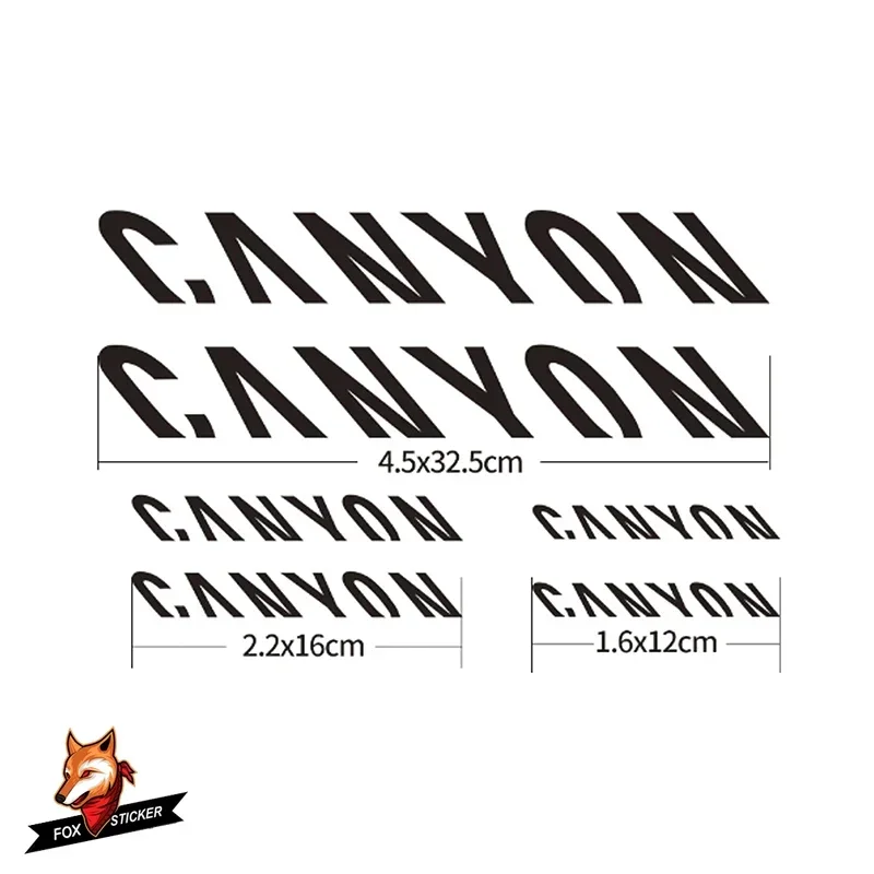 Фото Наклейки на раму, ПВХ велосипедная наклейка для Canyon, дорожный велосипед, горный MTB, гоночные велосипедные наклейки CANYOU №4