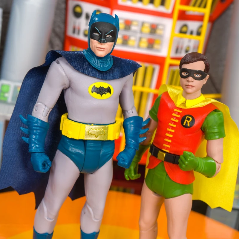 Mcf Batman The Joker Robin Batmobile 6In Retro Action Anime Figure Collection Ornament Model Toys Gift NEW For Children Kids |