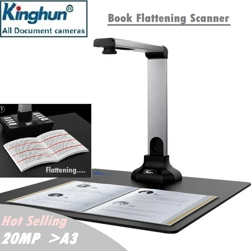 

Fast scanning book scanner hd High-Speed scanning document camera cheap High resolution Smart book scanner
